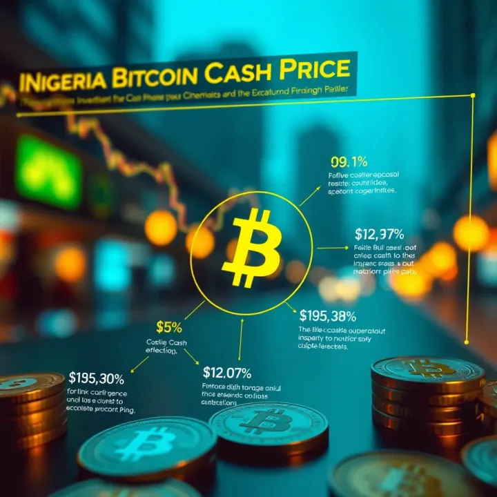 Infographic illustrating factors influencing Bitcoin Cash price with focus on Nigerian investment context