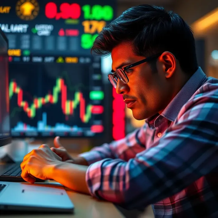 Binary options trading interface highlighting risk management strategies and decision-making tools