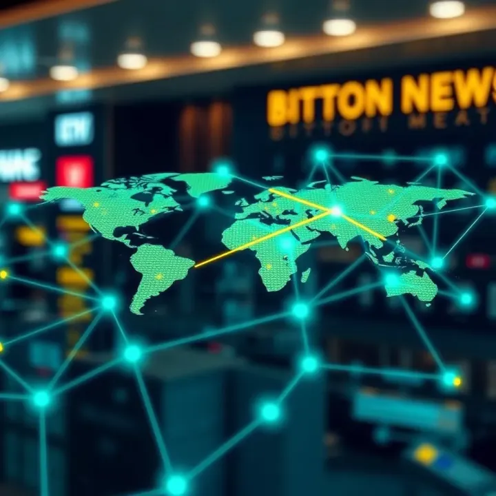 Visual representation of blockchain network expansion highlighting global and Nigerian markets