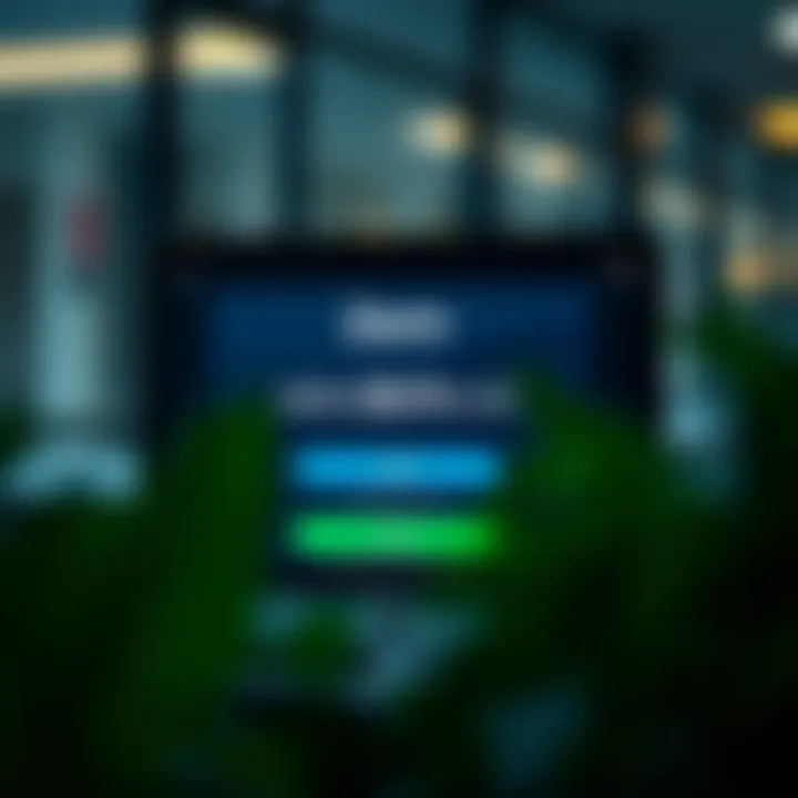 User interface displaying the login page for a trading platform