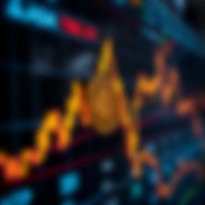 Graph illustrating ADA coin price fluctuations and growth trends on a digital financial chart