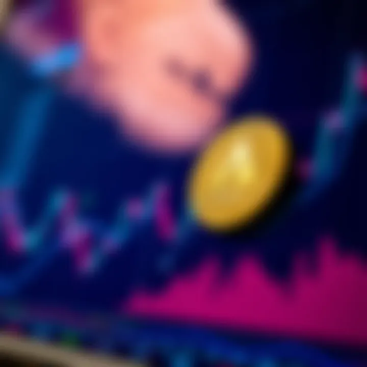 Graph showing AVAX coin price fluctuations with market trend indicators