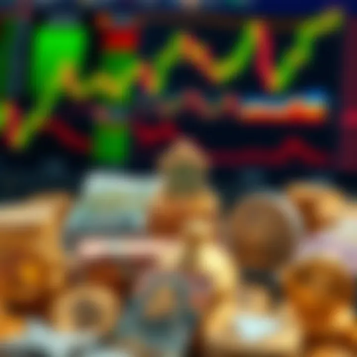 Illustration of different investment assets like stocks, currencies, and commodities with Nigerian currency symbols