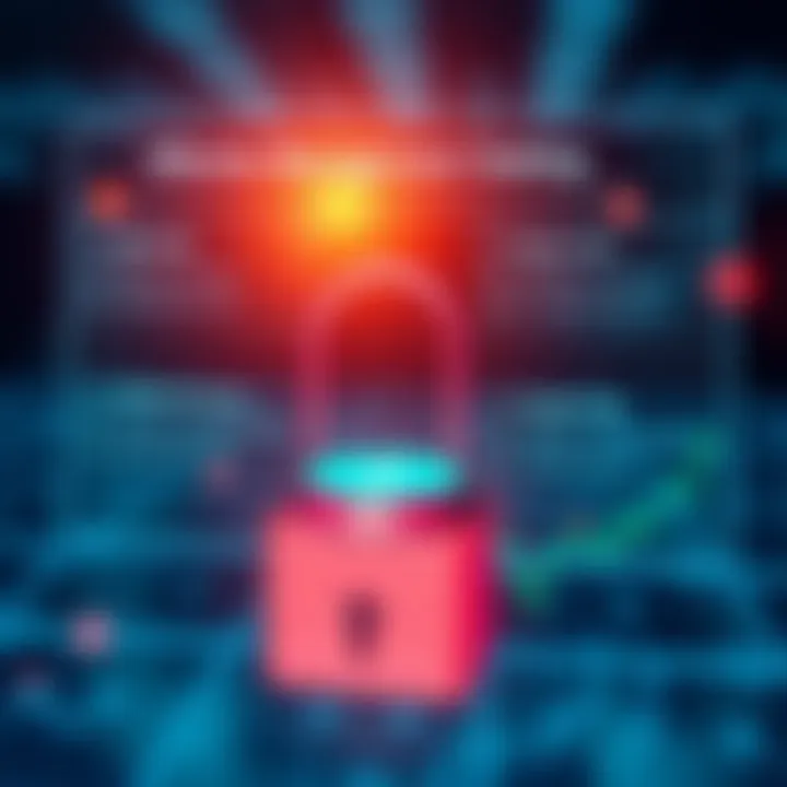 Illustration of a secure digital account interface highlighting management features and safety tips