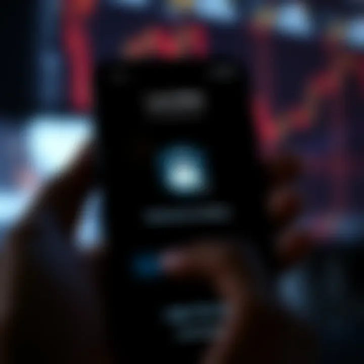 Secure login screen on a smartphone emphasizing app security features for Nigerian traders