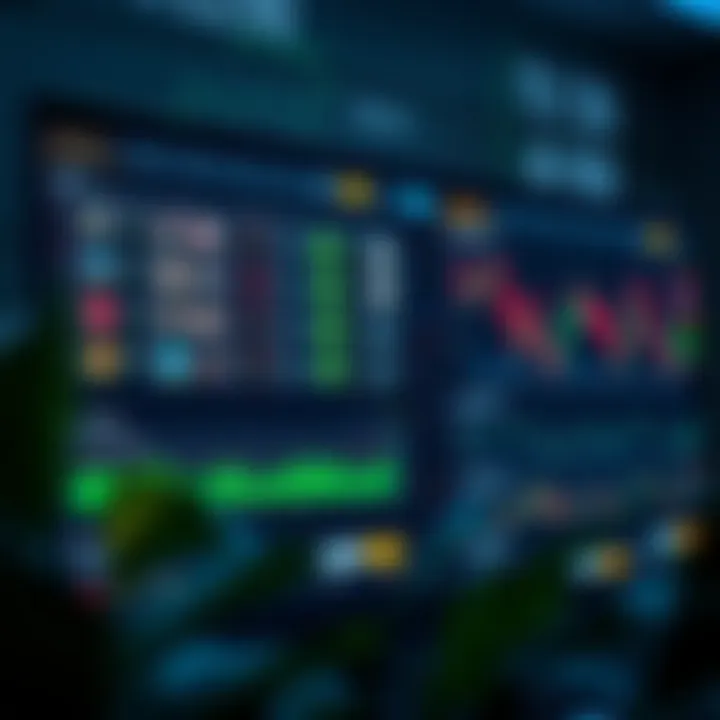 Comprehensive Trading Dashboard with Asset Options and Market Data Screenshot of an online trading platform dashboard showing various asset options and trading charts