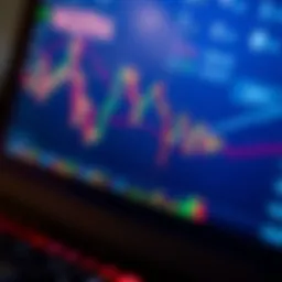 Illustration of a digital trading platform displaying stock charts with Nigerian currency symbols