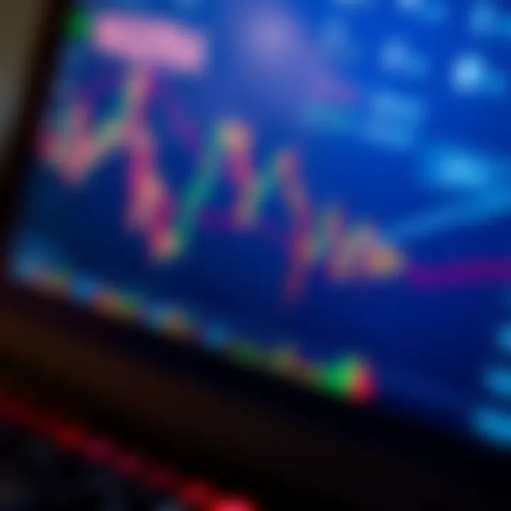 Illustration of a digital trading platform displaying stock charts with Nigerian currency symbols
