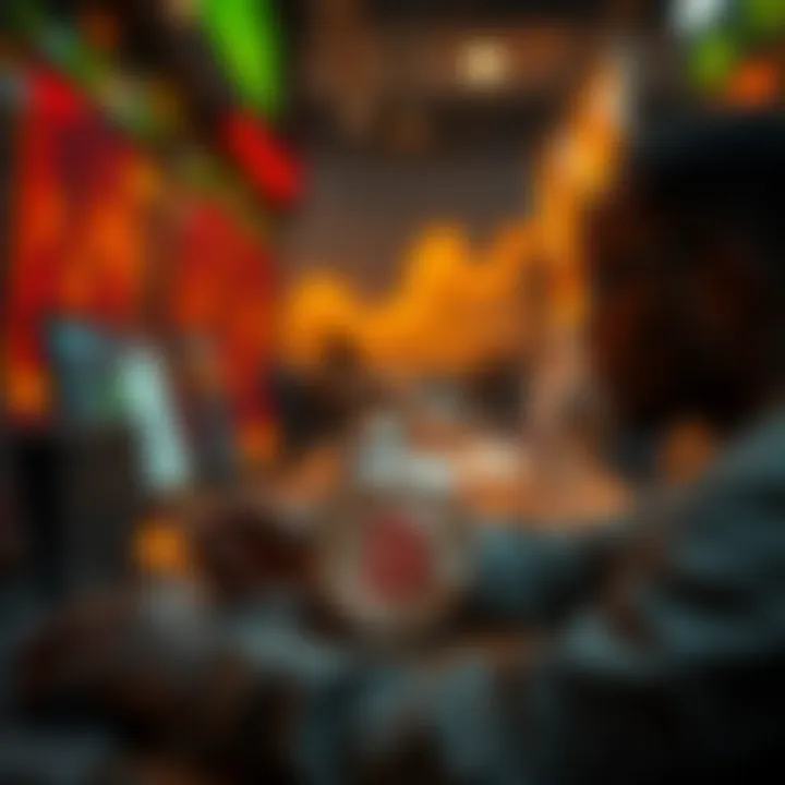Conceptual illustration of cryptocurrency growth and economic impact in Nigeria