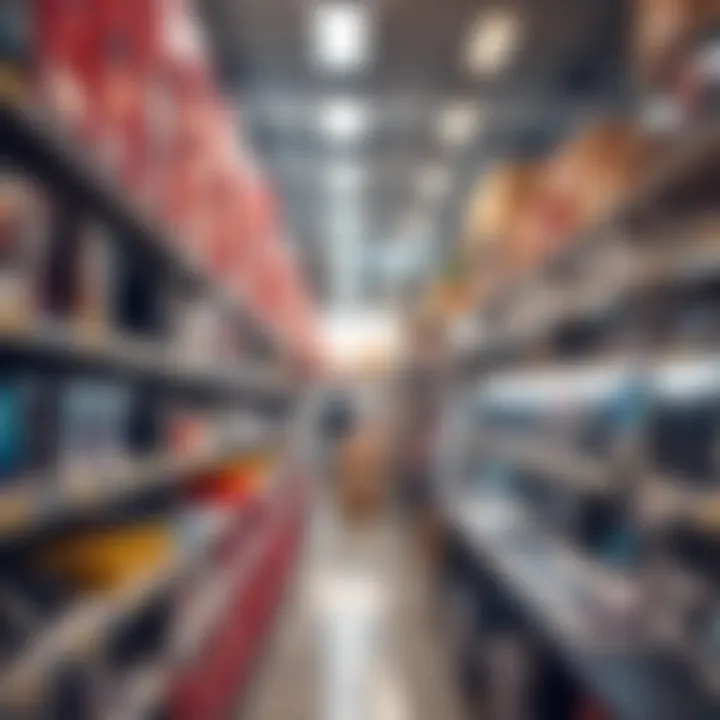 CWG Markets distribution center showcasing shelves stocked with electronic products and mobile devices