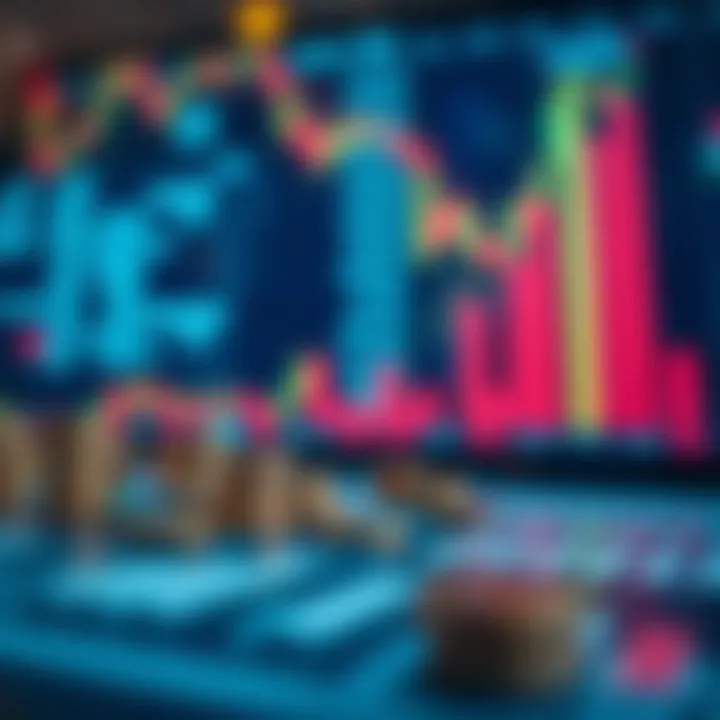 Conceptual illustration of daily investment strategies with financial icons and charts