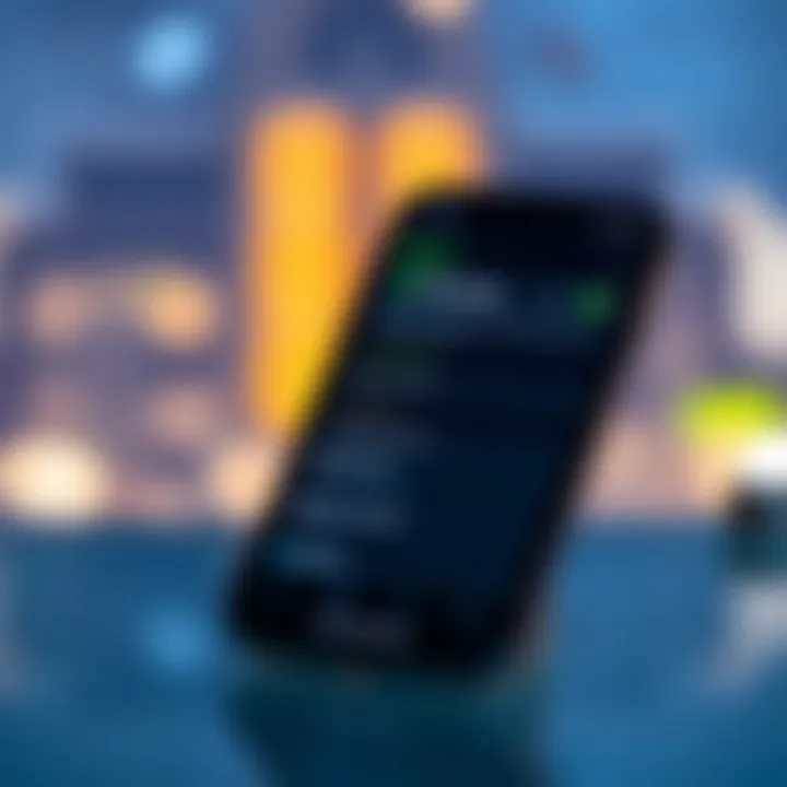 Security and Support Features in Deriv App Mobile phone displaying security features and customer support options within the Deriv app