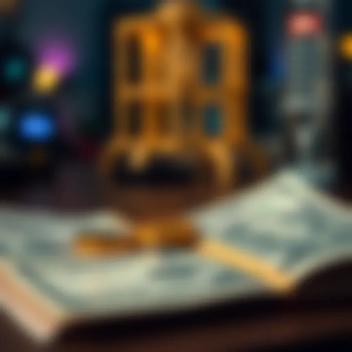 Illustration of economic factors impacting currency values including trade, inflation, and market sentiment