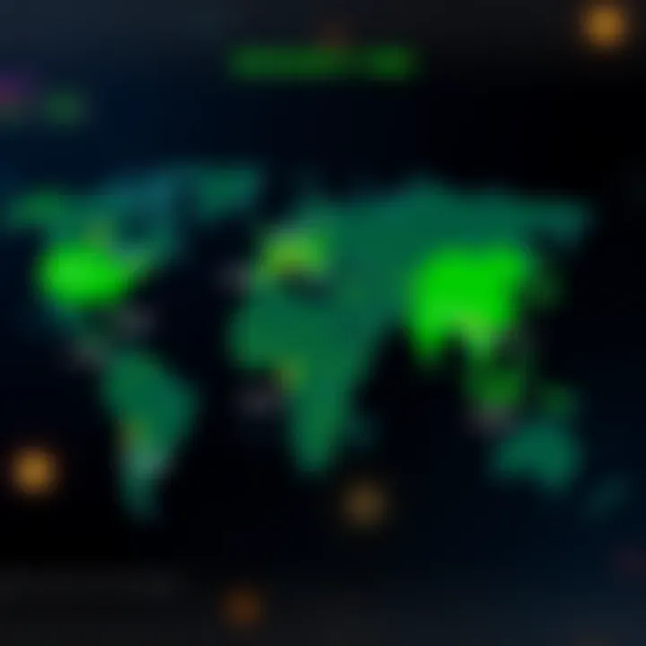 Global forex market sessions represented on a world map with highlighted trading hours adjusted to West Africa Time