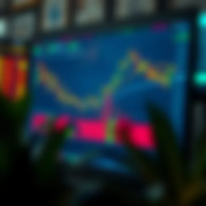 Interactive TradingView chart displaying various technical indicators for binary options trading