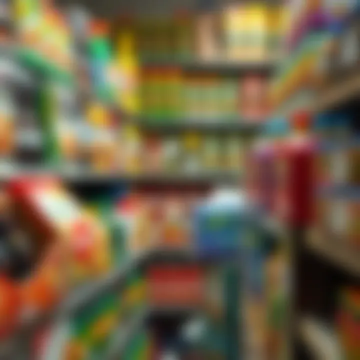 Various products offered by Lux Trading Firm displayed on shelves emphasizing trade diversity