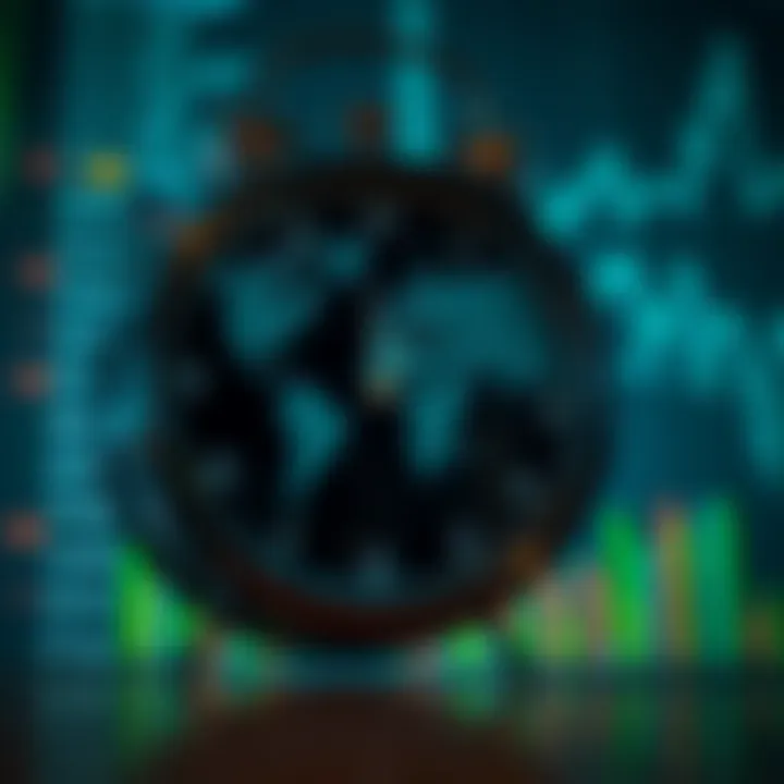 Clock with world map highlighting Nigeria's time zone and forex market opening times on Sunday