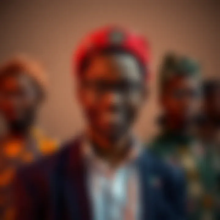 Digital interface showcasing TapSwap's platform features with Nigerian cultural motifs