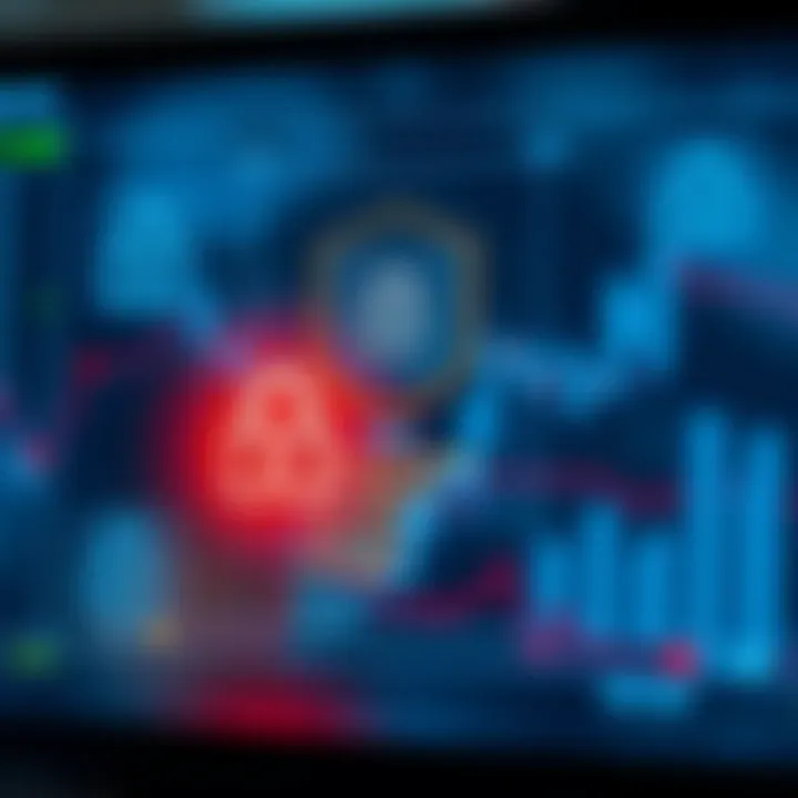 Secure login screen with encryption symbols representing safety in digital trading apps