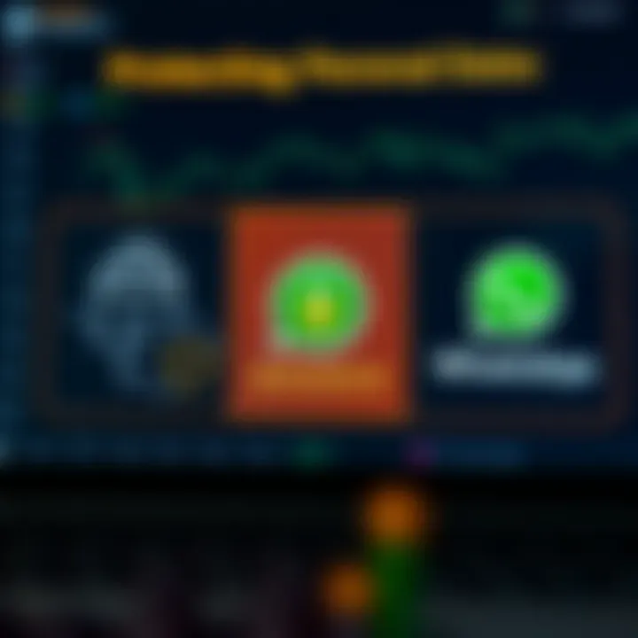 Graphic showing secure connection symbols and data protection icons alongside Binance and WhatsApp logos