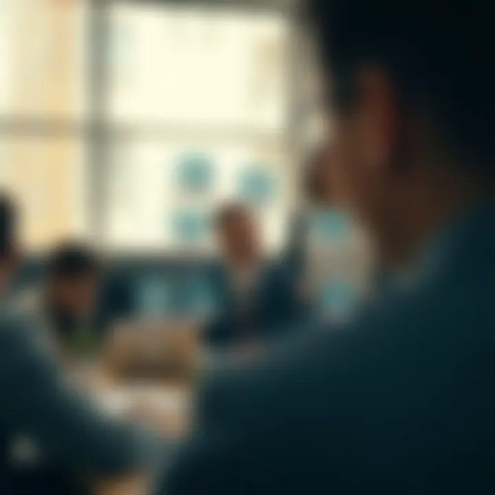 Diagram illustrating the organizational structure of a typical firm showing various departments and their functions