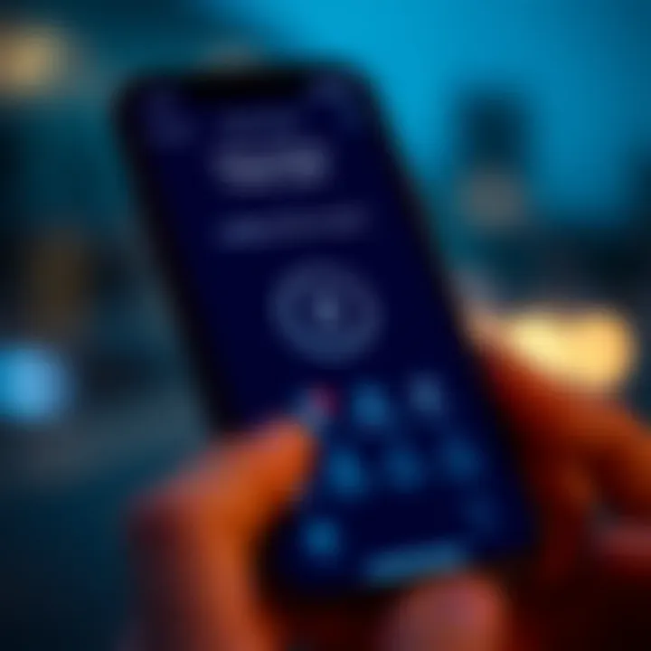 Mobile phone screen displaying secure money transfer app interface with privacy icons