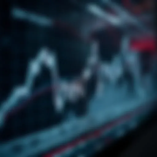 Graph showing market volatility trends represented by sharp fluctuating lines