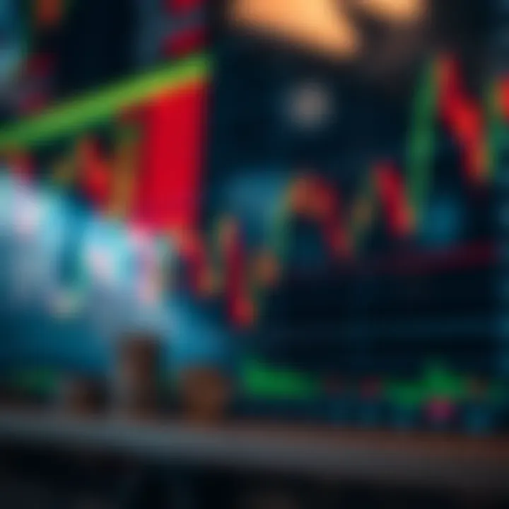 Illustration of financial chart with Nigerian market indicators and volatility index overlay