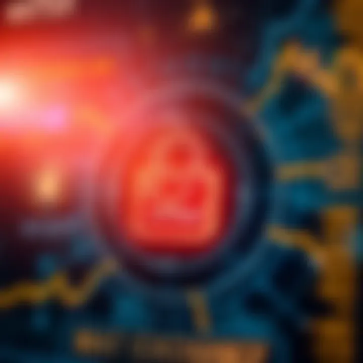 Secure digital lock symbolizing robust online security measures for crypto trading