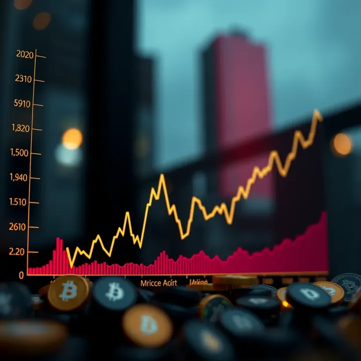 Graph showing fluctuations and upward trends in Cake Coin price over time in Nigeria's cryptocurrency market