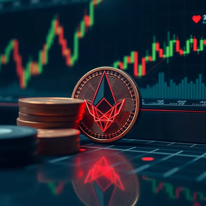 Comparative chart of Cardano and other cryptocurrency prices with highlighted investment risks