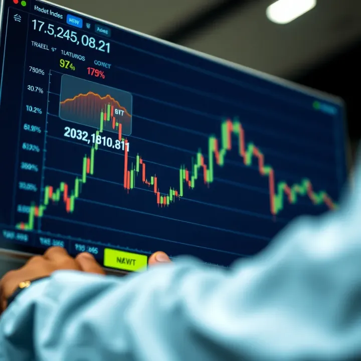 Graph displaying synthetic indices trading trends on a digital platform in Nigeria