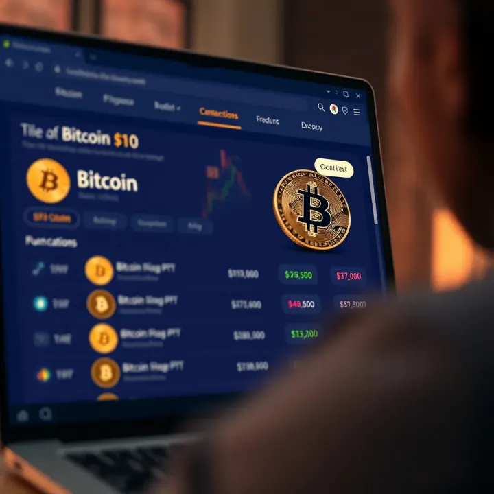 Cryptocurrency exchange platform interface showing Bitcoin purchase options for Nigerian users