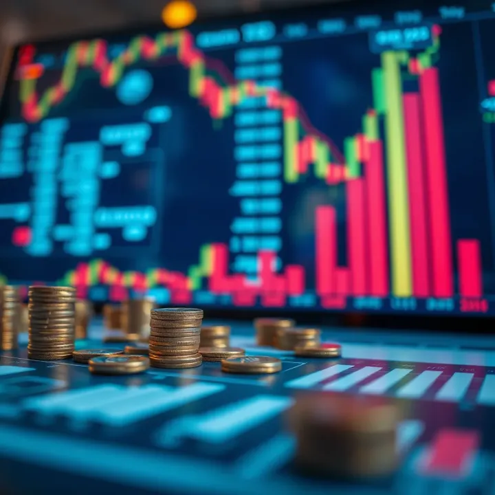 Conceptual illustration of daily investment strategies with financial icons and charts