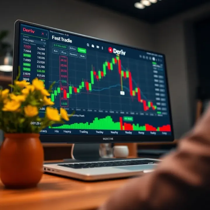 Overview of Deriv.com Limited trading platform interface showing various financial instruments