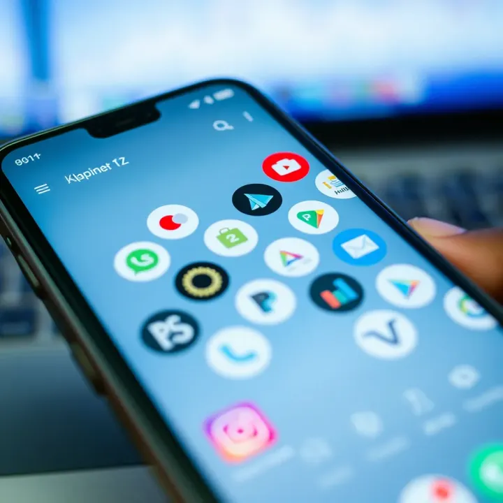 Mobile phone screen showing various Nigerian online earning apps with icons and user interface
