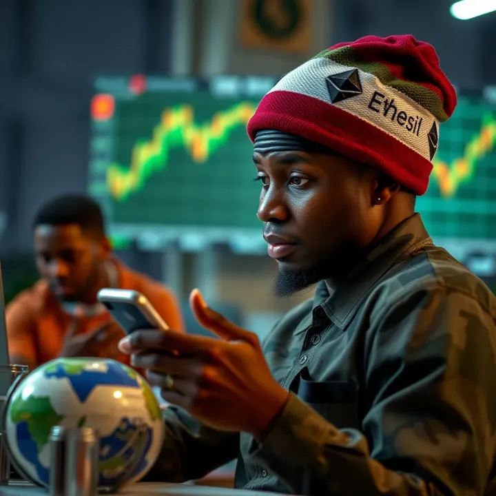 Illustration showing the impact of Ethereum price changes on Nigerian investors and the local cryptocurrency environment