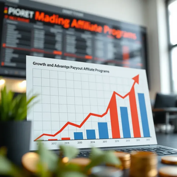 Growth and Advantages of Daily Payout Affiliate Programs Graph showing growth and benefits of daily payout affiliate programs