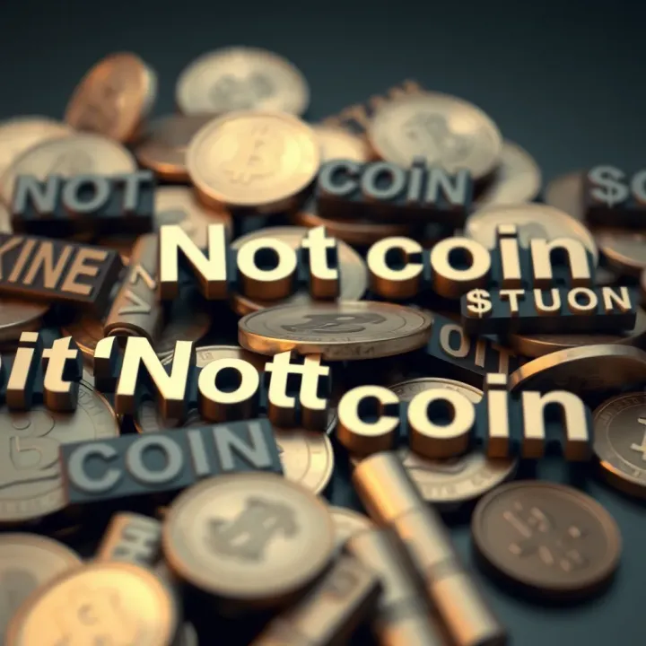 Visual representation of Nigerian slang terms with 'not coin' prominently displayed amidst other phrases