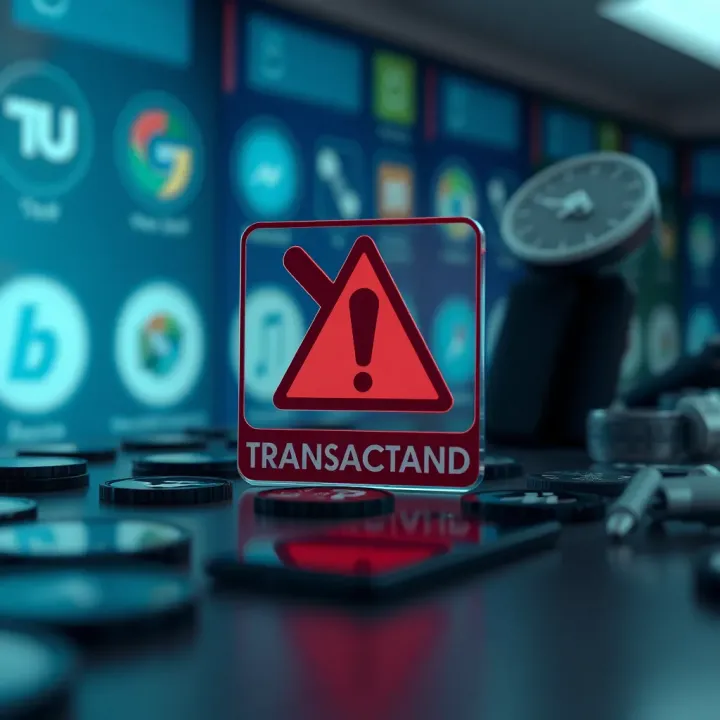 Transaction Restrictions on Nigerian Financial Platforms Illustration of financial platform icons with a warning symbol indicating transaction restrictions in Nigeria