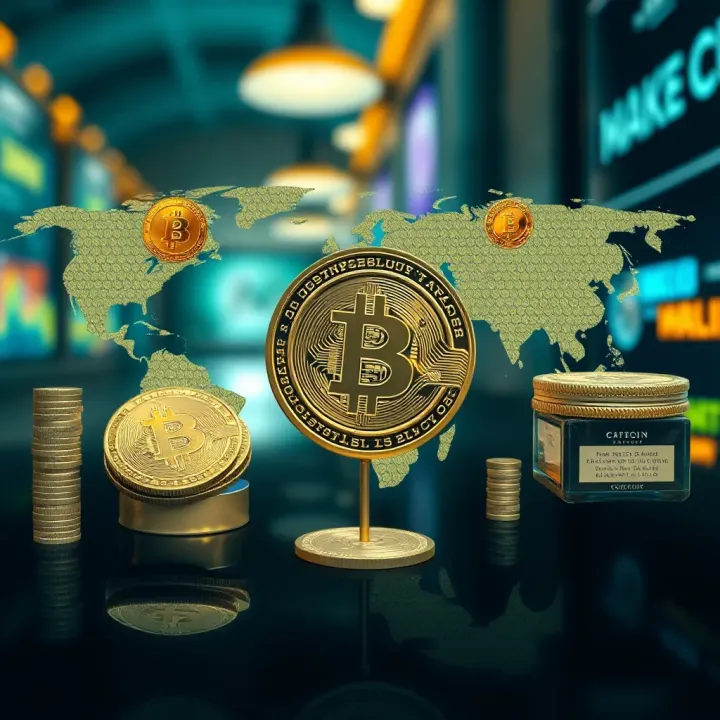 Visual comparison of global cryptocurrency influences and local Nigerian economic factors affecting Cake Coin value