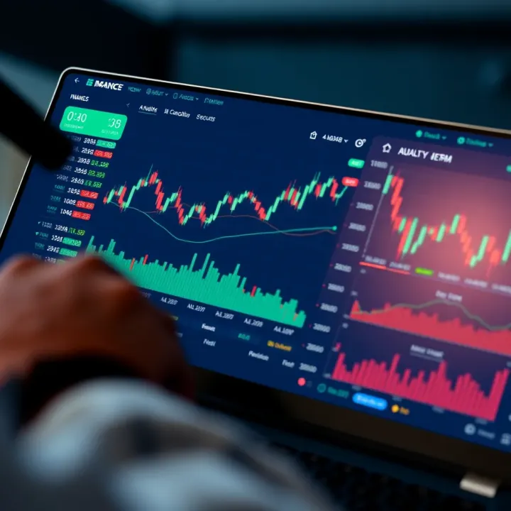 Dashboard of a secure and user-friendly trading platform with clear charts and navigation options