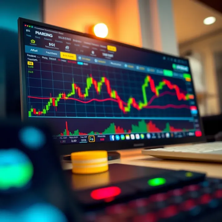 FBS Trading Platform Interface with Real-Time Forex Charts Trading platform interface showing forex charts and live market data