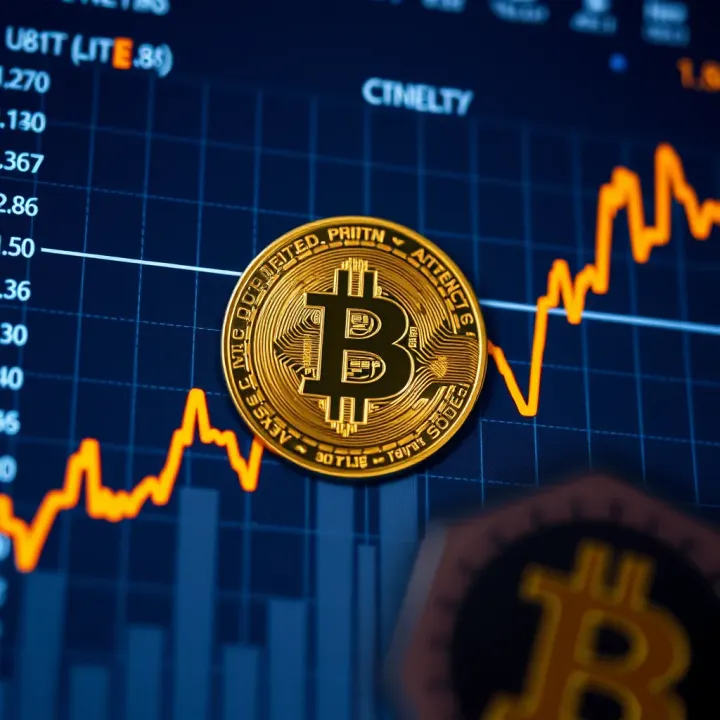 Graph showing Litecoin price fluctuations over time with highlighted trends