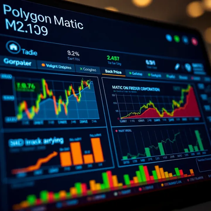 Chart showing key factors influencing Polygon Matic value alongside market indicators and expert predictions