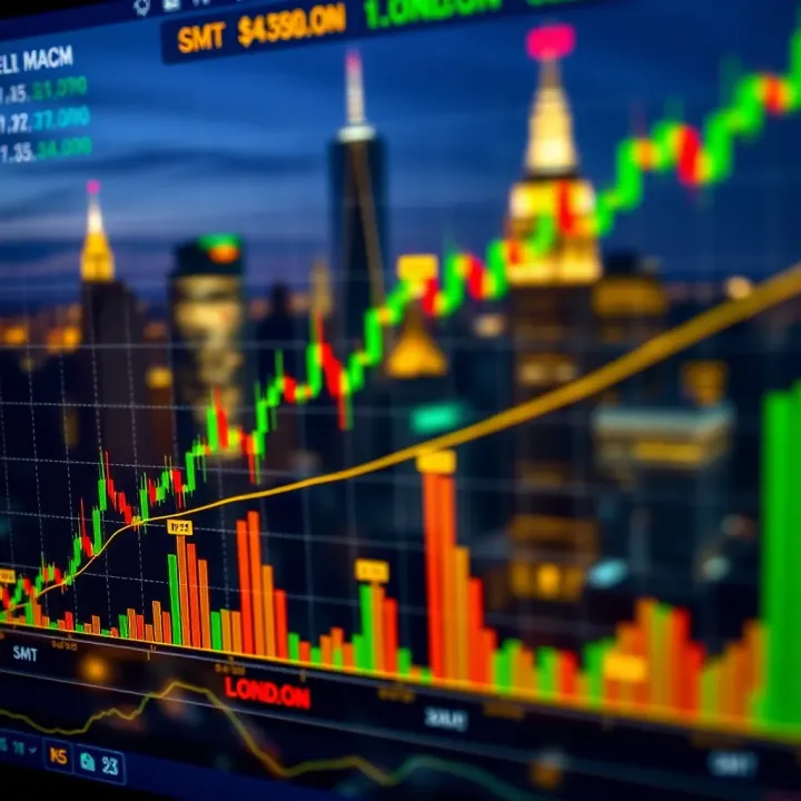 New York Forex Session Timing in GMT and Overlap with London Session Chart illustrating New York forex session hours in GMT alongside overlapping London session