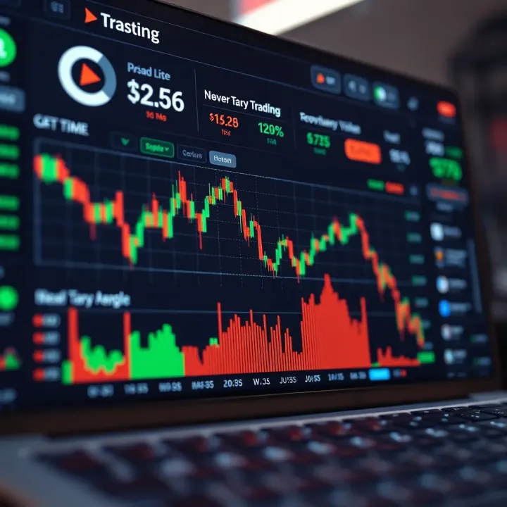 A graphical dashboard displaying real-time cryptocurrency data and market trends relevant to Nigerian traders