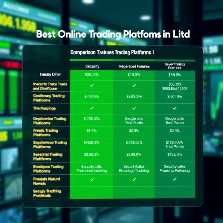 Comparison chart illustrating security features and fee structures of popular Nigerian trading platforms