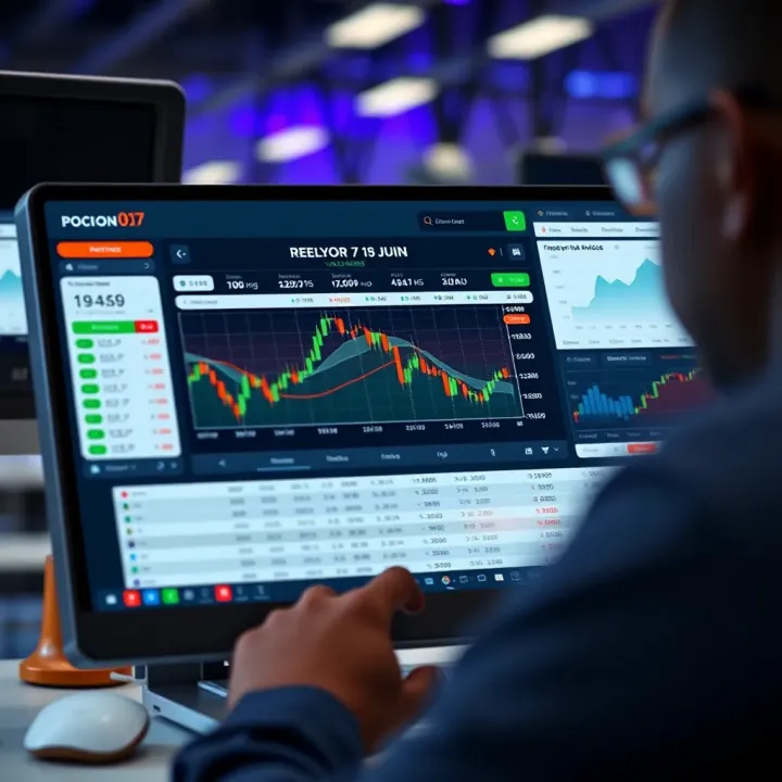 Pocket Option demo dashboard showing virtual trading balance and market charts