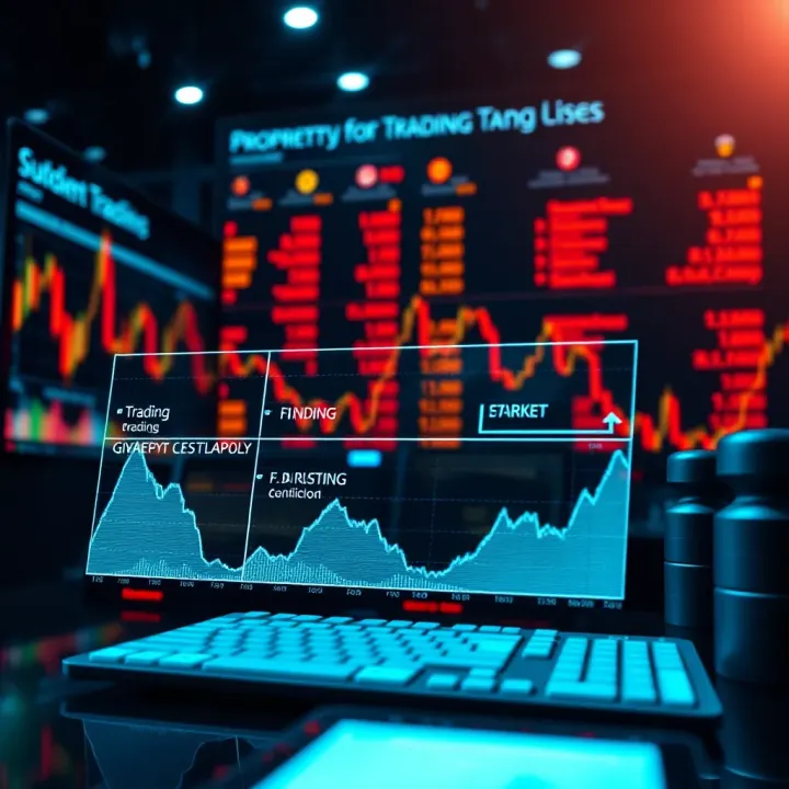 Conceptual illustration of trading capital flow and funding structures within proprietary trading environments